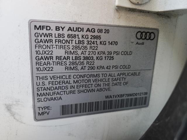 WA1VXBF79MD012139 - 2021 AUDI Q7 PRESTIGE 白色 照片 14