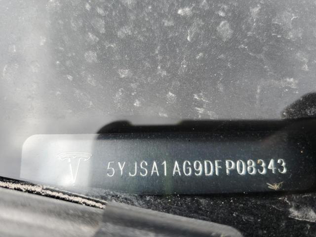 5YJSA1AG9DFP08343 - 2013 TESLA MODEL S ლურჯი ფოტო 12