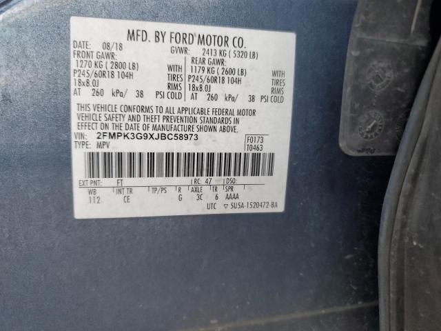 2FMPK3G9XJBC58973 - 2018 FORD EDGE SE Azul foto 14