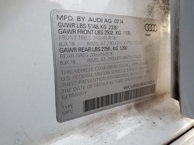 WA1UFAFLXFA026657 - 2015 AUDI A4 ALLROAD PREMIUM PLUS WHITE photo 12