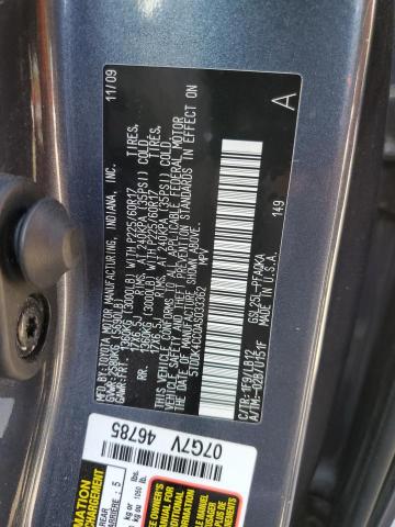 5TDDK4CC0AS033362 - 2010 TOYOTA SIENNA XLE GRAY photo 13