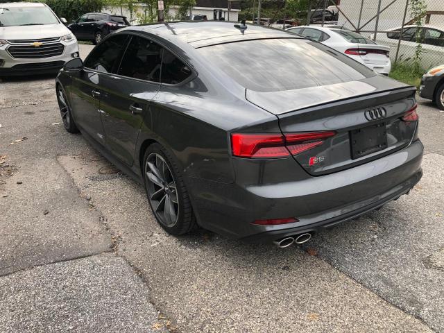 WAUC4CF58JA010869 - 2018 AUDI S5 PRESTIGE GRAY photo 3