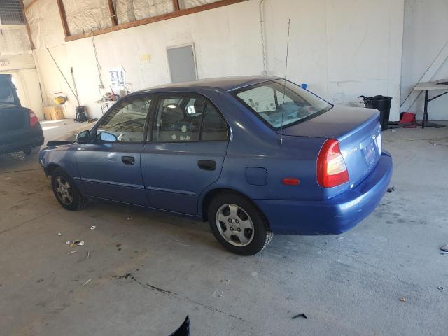 KMHCG45G6YU066218 - 2000 HYUNDAI ACCENT GL 蓝色 照片 2