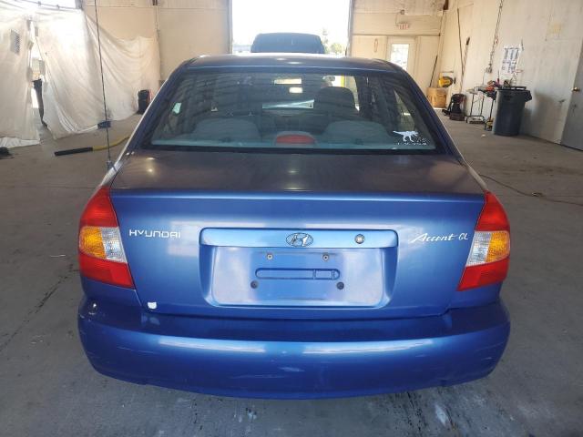KMHCG45G6YU066218 - 2000 HYUNDAI ACCENT GL 蓝色 照片 6