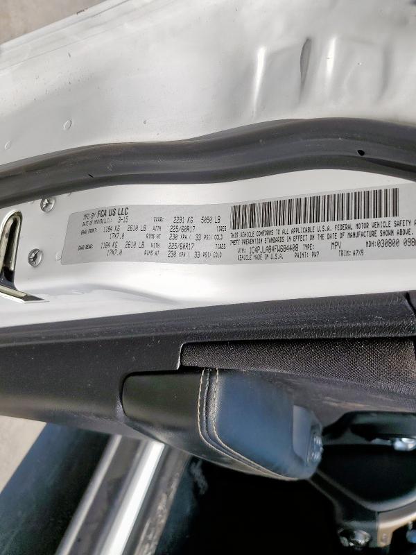 1C4PJLAB4FW684408 - 2015 JEEP CHEROKEE SPORT Ақ фото 12