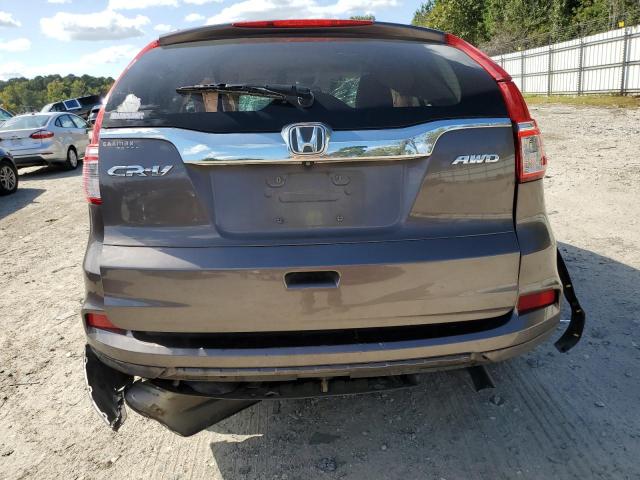 2HKRM4H7XGH662055 - 2016 HONDA CR-V EXL GRAY photo 6