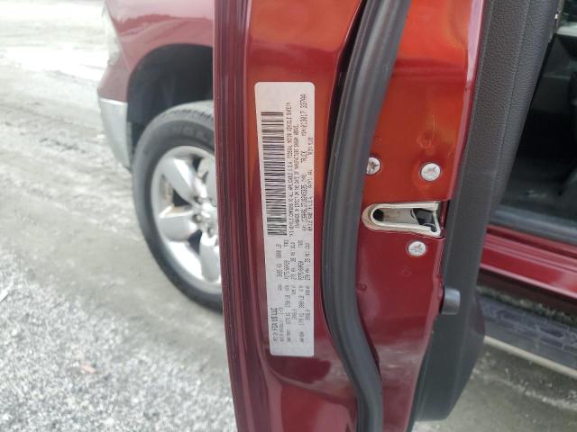 1C6RR6LG7JS245335 - 2018 RAM 1500 SLT ბურგუნდია ფოტო 12