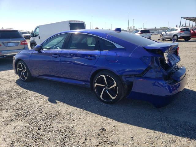 1HGCV1F36JA193872 - 2018 HONDA ACCORD SPORT BLUE photo 2
