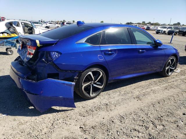 1HGCV1F36JA193872 - 2018 HONDA ACCORD SPORT BLUE photo 3