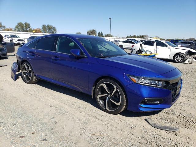 1HGCV1F36JA193872 - 2018 HONDA ACCORD SPORT BLUE photo 4