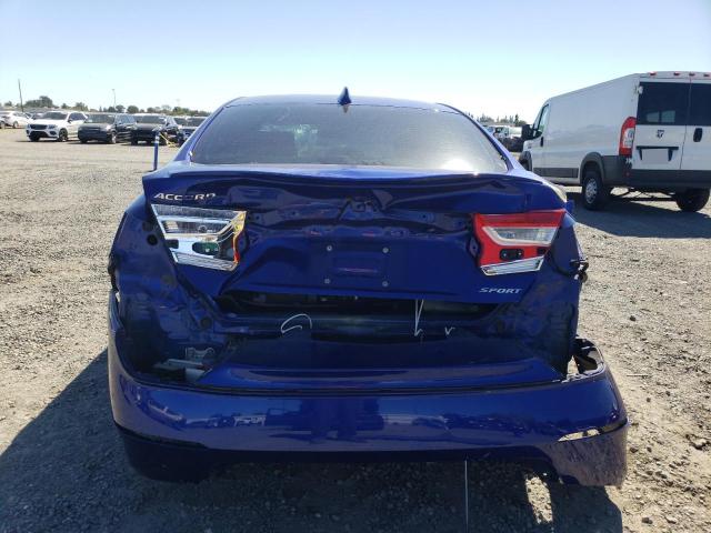 1HGCV1F36JA193872 - 2018 HONDA ACCORD SPORT BLUE photo 6