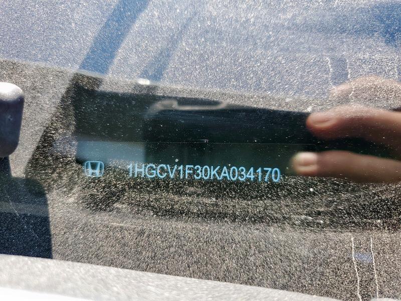 1HGCV1F30KA034170 - 2019 HONDA ACCORD SPORT Blanco foto 13