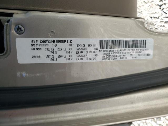 2C4RC1CG0ER466800 - 2014 CHRYSLER TOWN & COU TOURING L GOLD photo 13