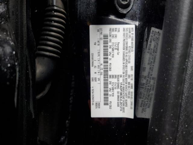 1FADP3M2XJL261216 - 2018 FORD FOCUS SEL 黑色 照片 12