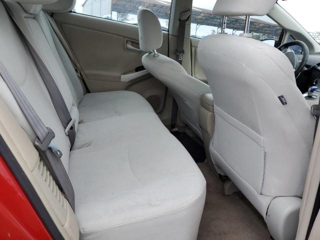 JTDKN3DU6B1378880 - 2011 TOYOTA PRIUS წითელი ფოტო 10