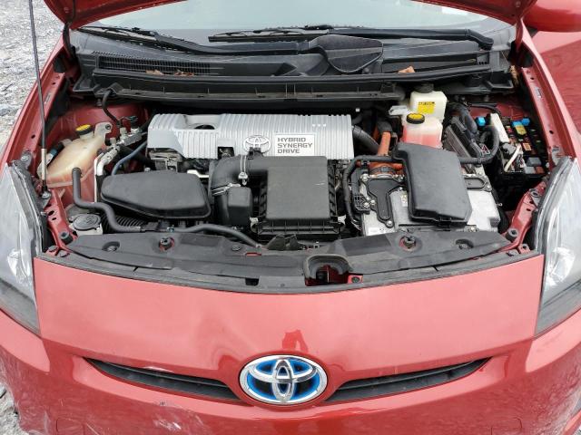 JTDKN3DU6B1378880 - 2011 TOYOTA PRIUS წითელი ფოტო 11