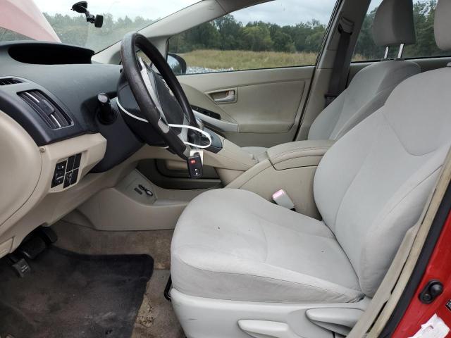 JTDKN3DU6B1378880 - 2011 TOYOTA PRIUS წითელი ფოტო 7