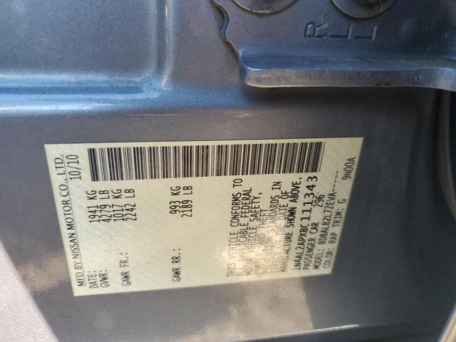1N4AL2APXBC111343 - 2011 NISSAN ALTIMA BASE Көк фото 12