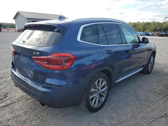 5UXTR9C59JLD64398 - 2018 BMW X3 XDRIVE30I BLUE photo 3