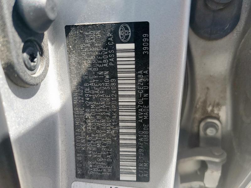 4T1C11AK4PU124089 - 2023 TOYOTA CAMRY LE SILVER photo 12