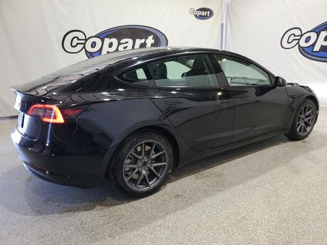 5YJ3E1EA7NF286654 - 2022 TESLA MODEL 3 BLACK photo 3