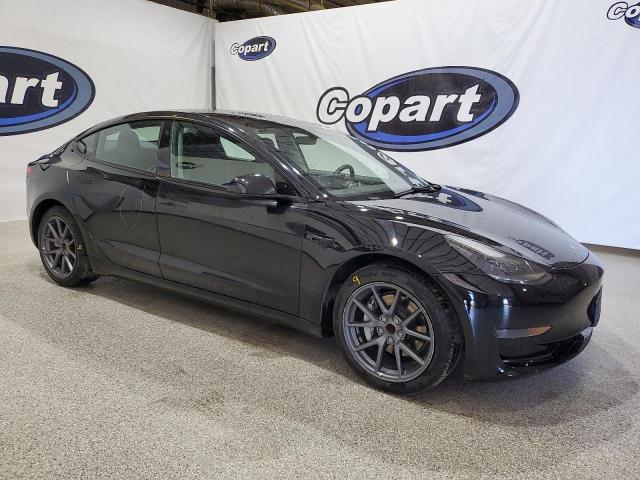 5YJ3E1EA7NF286654 - 2022 TESLA MODEL 3 BLACK photo 4