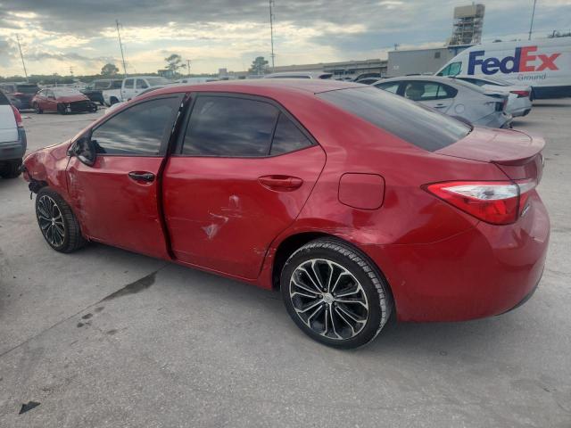 2T1BURHE2GC589988 - 2016 TOYOTA COROLLA L RED photo 2