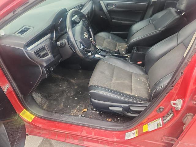 2T1BURHE2GC589988 - 2016 TOYOTA COROLLA L RED photo 7