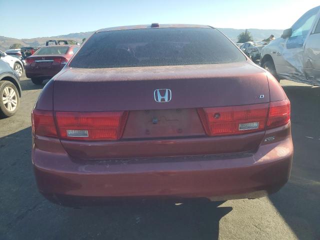 1HGCM66595A065861 - 2005 HONDA ACCORD EX BURGUNDY photo 6