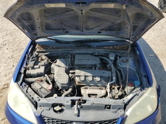 1HGEM22305L062826 - 2005 HONDA CIVIC DX VP Синий фото 11