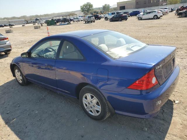 1HGEM22305L062826 - 2005 HONDA CIVIC DX VP Синий фото 2