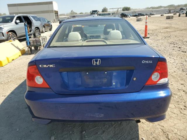 1HGEM22305L062826 - 2005 HONDA CIVIC DX VP Синий фото 6