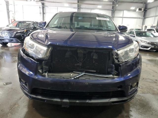 5TDJKRFH6FS194992 - 2015 TOYOTA HIGHLANDER XLE BLUE photo 5