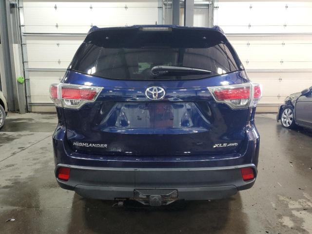 5TDJKRFH6FS194992 - 2015 TOYOTA HIGHLANDER XLE BLUE photo 6