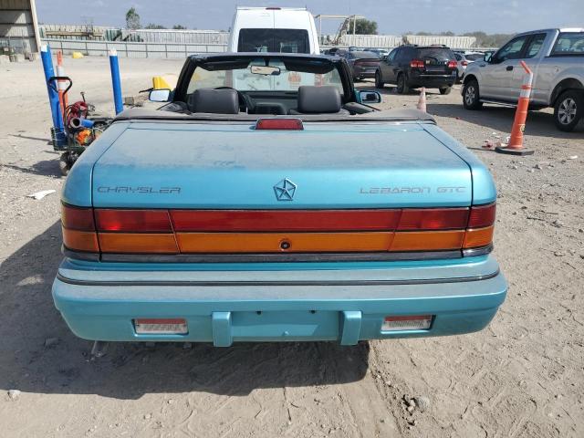 1C3XU4539NF258037 - 1992 CHRYSLER LEBARON Türkis Foto 6