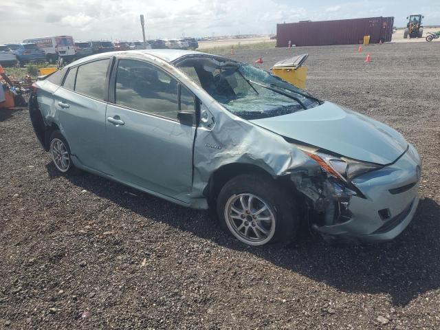 JTDKBRFU9H3036071 - 2017 TOYOTA PRIUS TURQUOISE photo 4