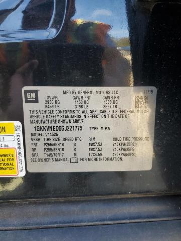 1GKKVNED6GJ221775 - 2016 GMC ACADIA SLE 黑色 照片 12