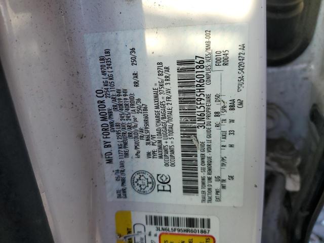 3LN6L5F95HR601867 - 2017 LINCOLN MKZ RESERVE 白色 照片 12