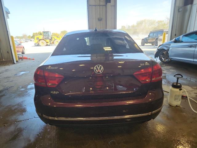 1VWCM7A39DC003127 - 2013 VOLKSWAGEN PASSAT SEL Bordeaux photo 6