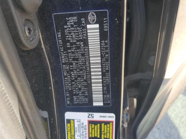 4T1G11AK8MU565592 - 2021 TOYOTA CAMRY SE Սև լուսանկար 13