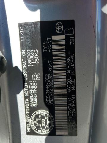 JTKJF5C72B3014047 - 2011 TOYOTA SCION TC ვერცხლისფერი ფოტო 12