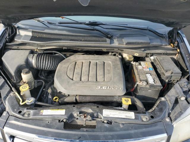 2C4RC1BG3CR133702 - 2012 CHRYSLER TOWN & COU TOURING BLACK photo 12