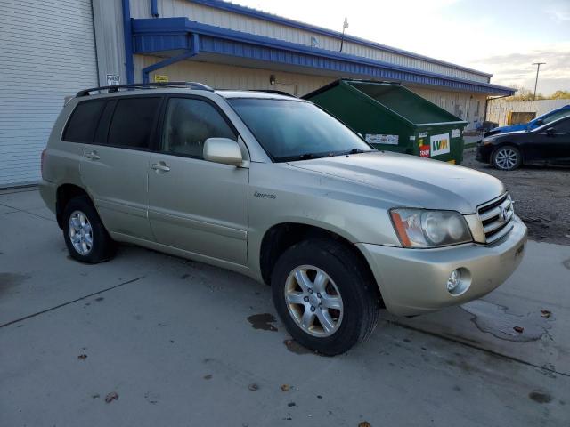 JTEHF21AX10021004 - 2001 TOYOTA HIGHLANDER BEIGE photo 4