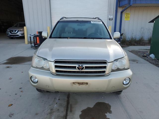 JTEHF21AX10021004 - 2001 TOYOTA HIGHLANDER BEIGE photo 5