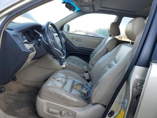 JTEHF21AX10021004 - 2001 TOYOTA HIGHLANDER BEIGE photo 7