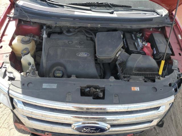 2FMDK3JC6BBB20596 - 2011 FORD EDGE SEL წითელი ფოტო 12