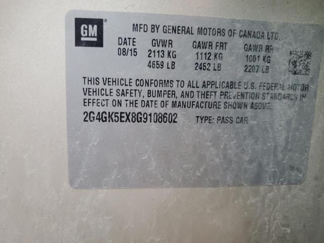 2G4GK5EX8G9108602 - 2016 BUICK REGAL SILVER photo 12
