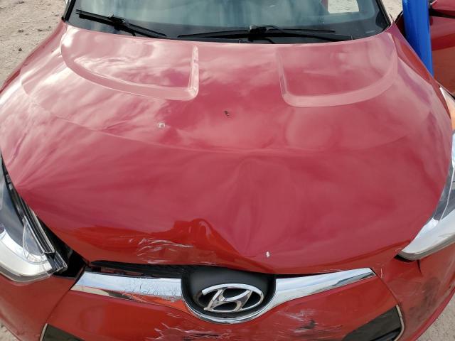 KMHTC6AD5HU314638 - 2017 HYUNDAI VELOSTER RED photo 11