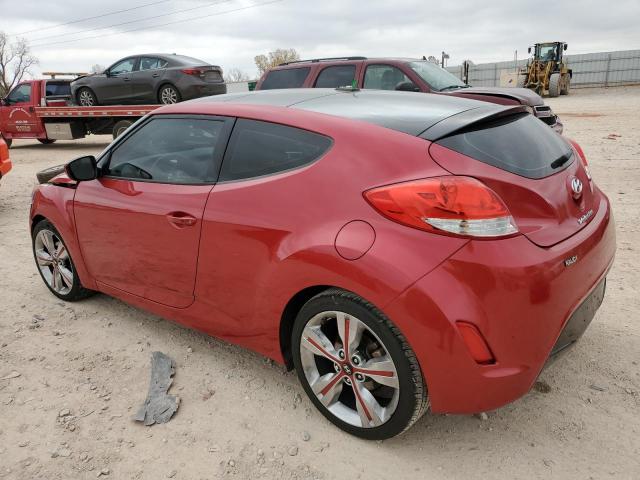 KMHTC6AD5HU314638 - 2017 HYUNDAI VELOSTER RED photo 2