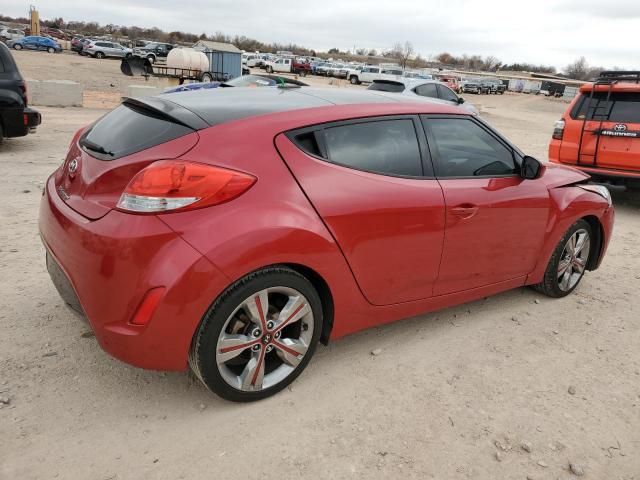 KMHTC6AD5HU314638 - 2017 HYUNDAI VELOSTER RED photo 3